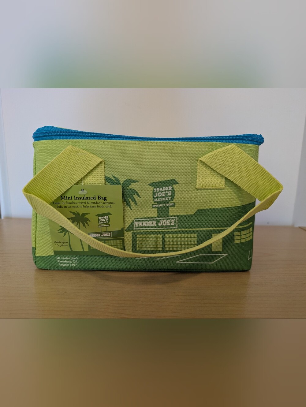 Trader Joe's Mini Insulated Lunch Bag - Lime Green